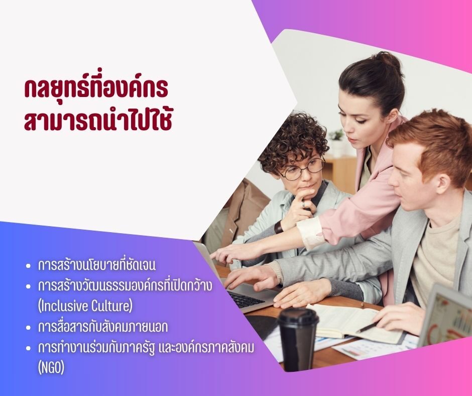 กลยุทธ์ที่องค์กร สามารถนำไปใช้